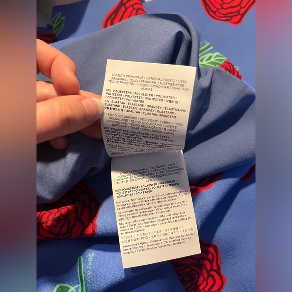 Versace Jeans Couture Roses Printed Cut-Out Crewneck Mini Dress - Picture 7 of 10